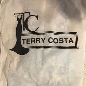 Elegant Light Blue Floral dress Sherri Hill Size 00